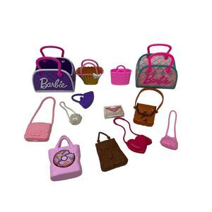 Lot Of Barbie Accessories Purses Dog Carry Cases‎ Clutch Bags Tote Bags